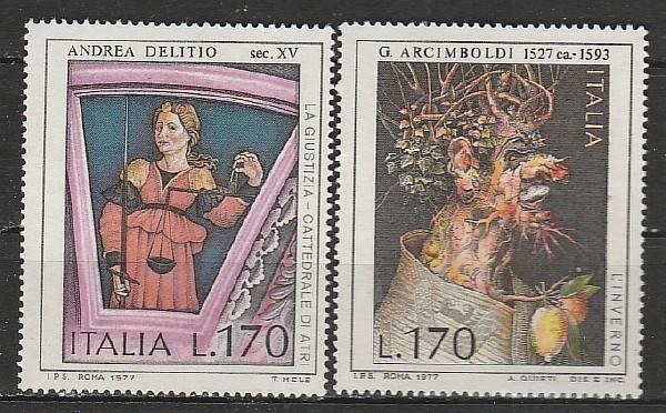 Италия 1977, Итальянское Искусство, 2 марки